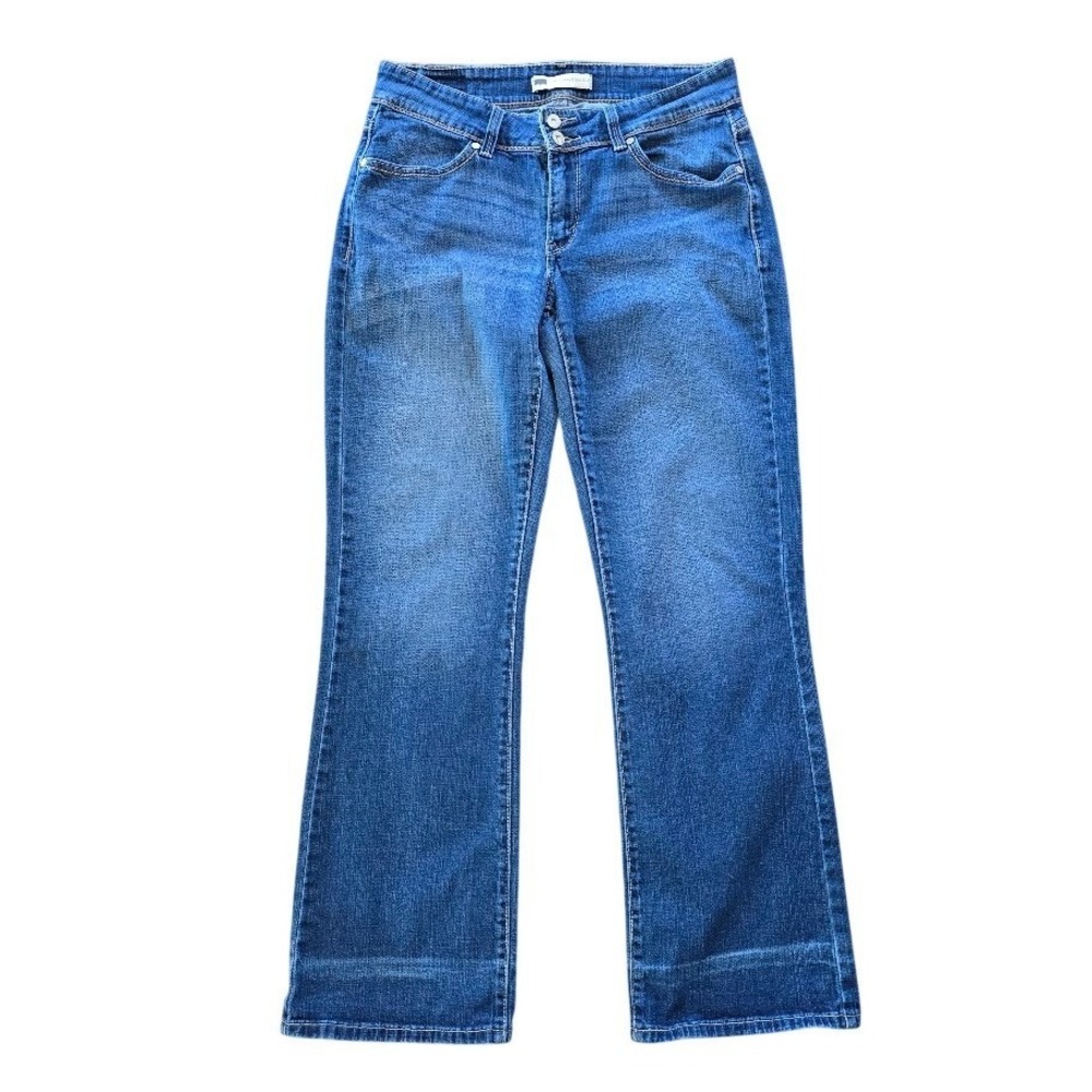 Levi's Blue 529 Curvy Boot Cut Jeans Women 10 M Stretch Denim Classic Midrise